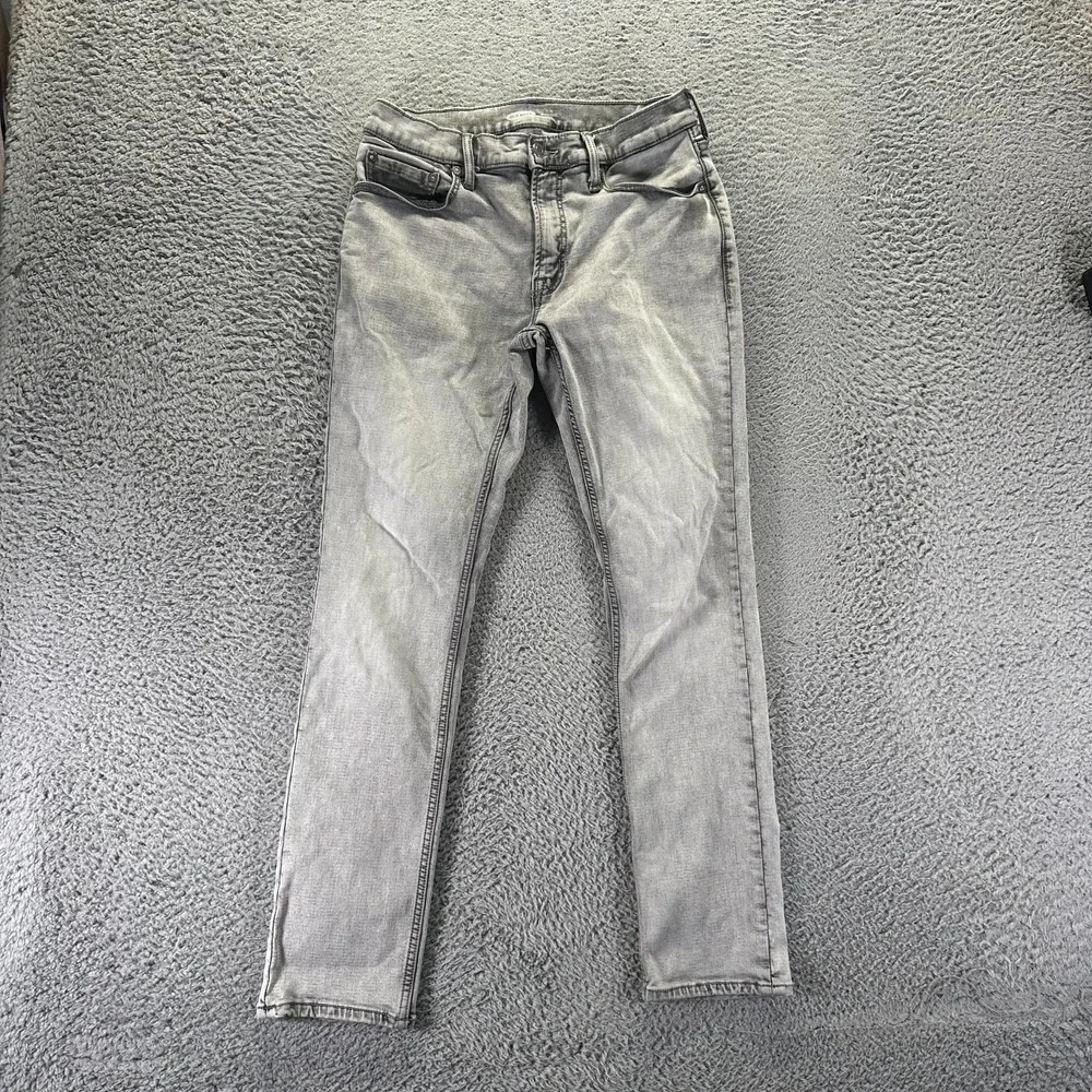 Old Navy Built-In Tough Jeans Mens 30x30 Gray Cotton Denim Straight Leg Slim Fit